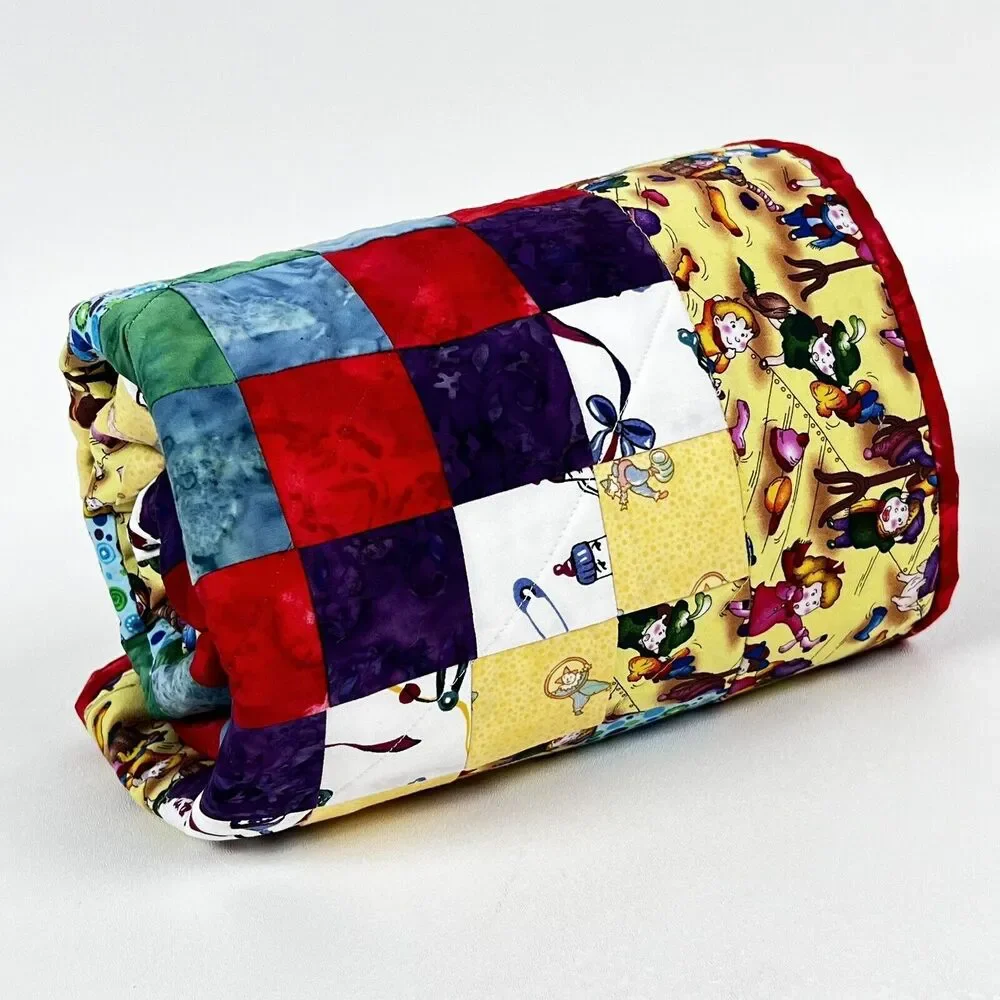Baby Quilt Handmade Patchwork 